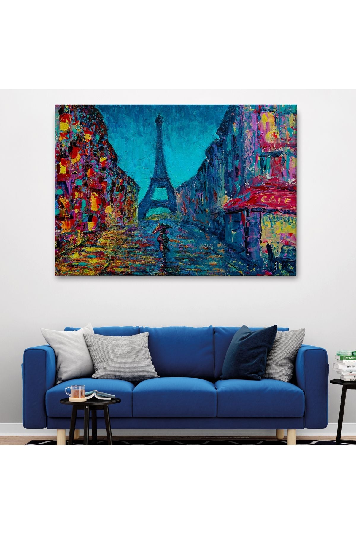 Fransa Paris Sokakları Duvar Tablosu-1219