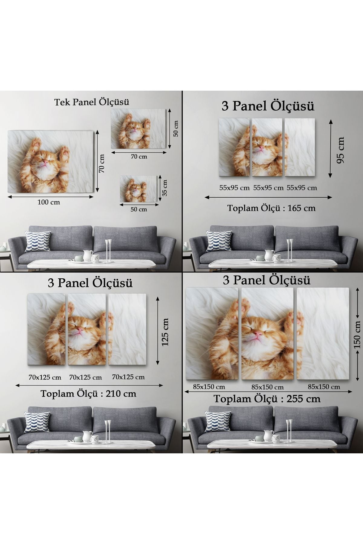 arg001 seri Yavru Kedi Dekoratif Kanvas Tablo 1125
