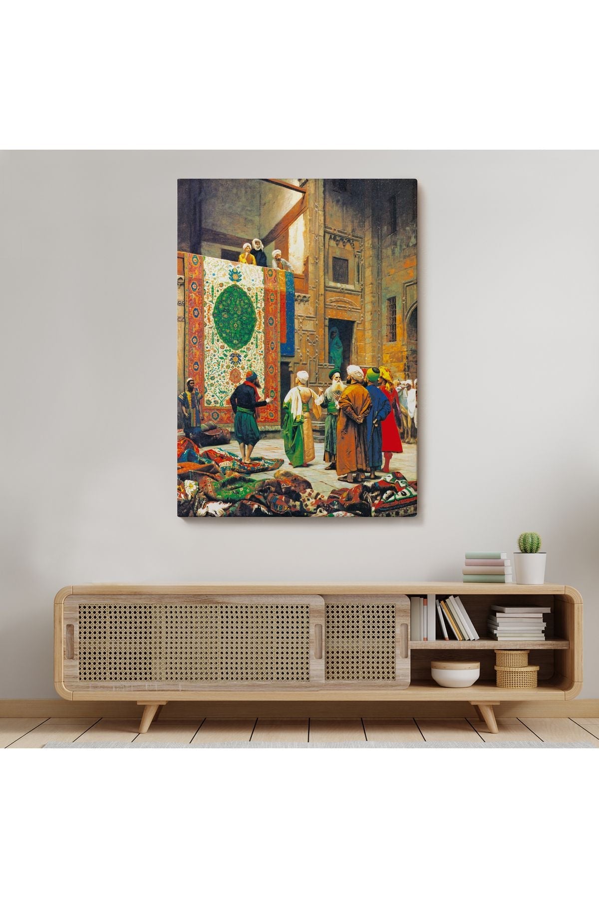 DB  Jean Leon Gerome Halı Tüccarı Duvar Tablosu-6452