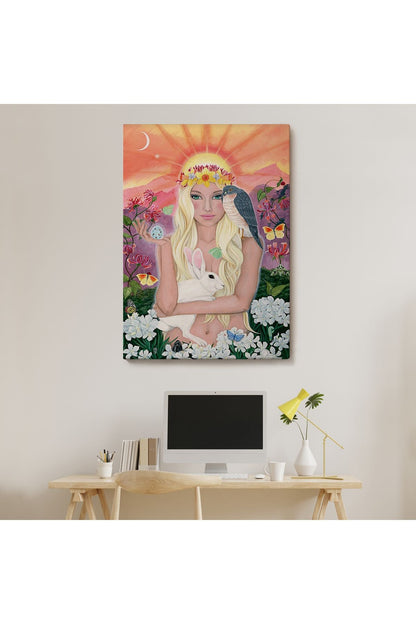 Güneş Saçan Güzel Kadın Tablosu-6403