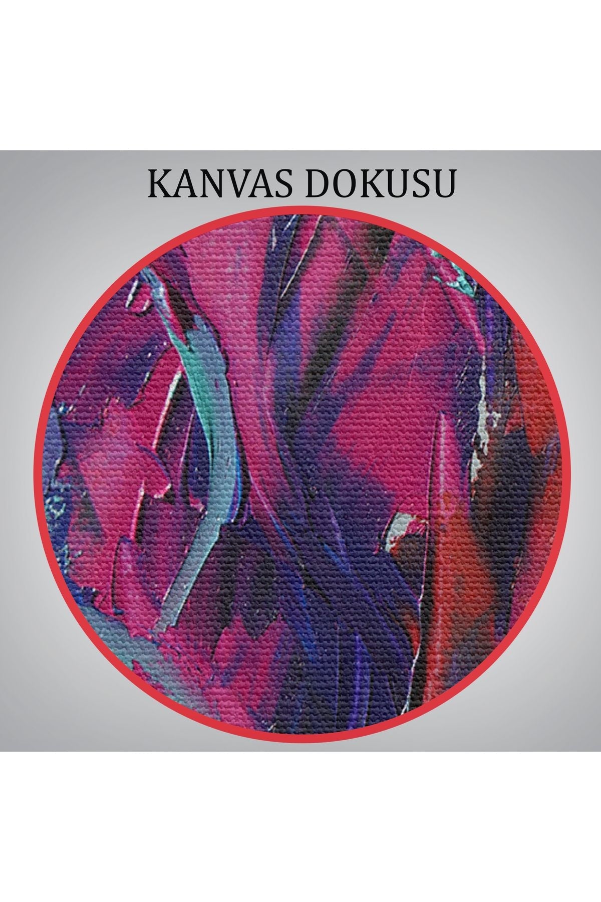 Güzel Kızın Soyut Resmi Yağlıboya Görünüm Dekoratif Kanvas Duvar Tablosu-3755