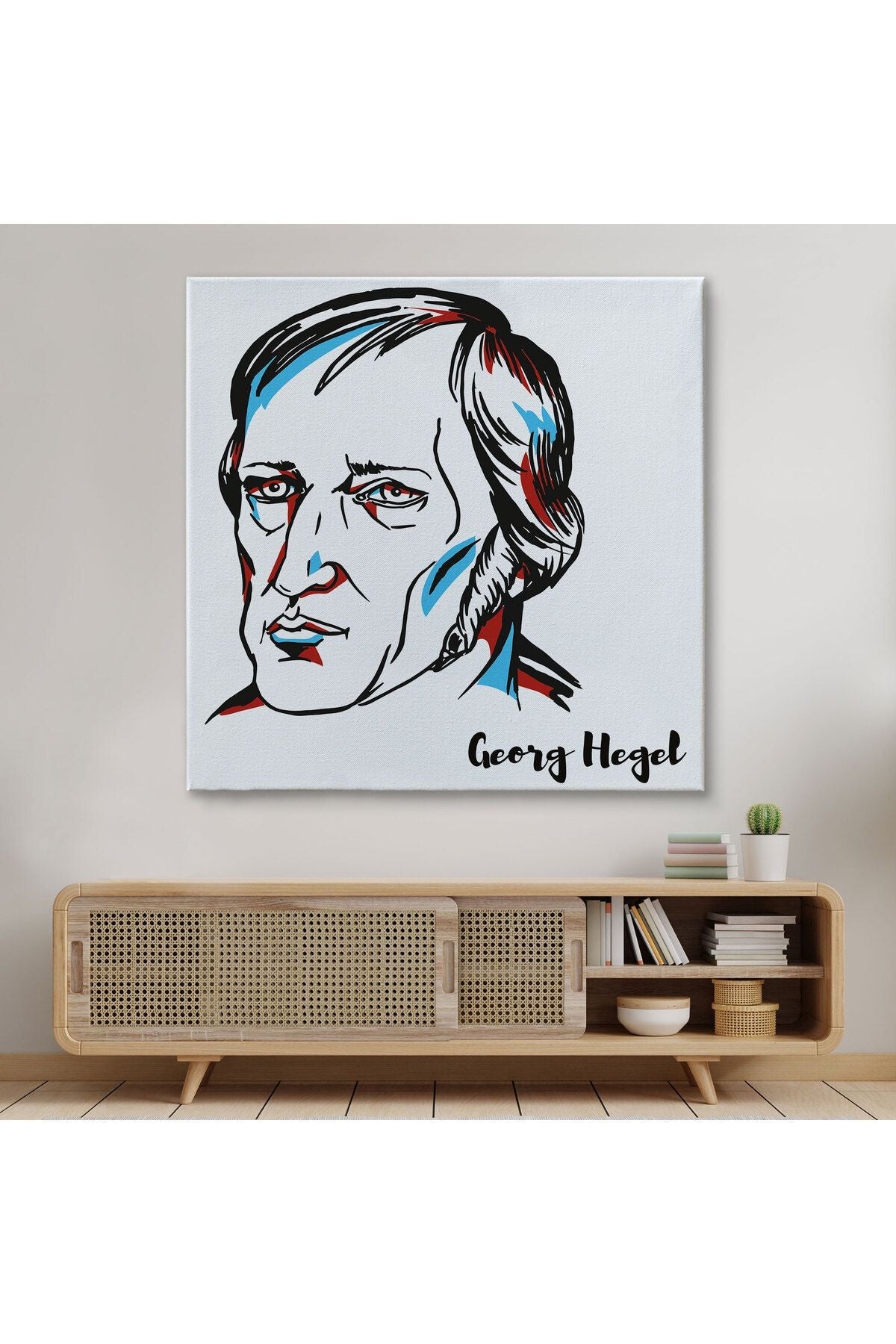 Georg Wilhelm Friedrich Hegel Dekoratif Kanvas Tablo-5819