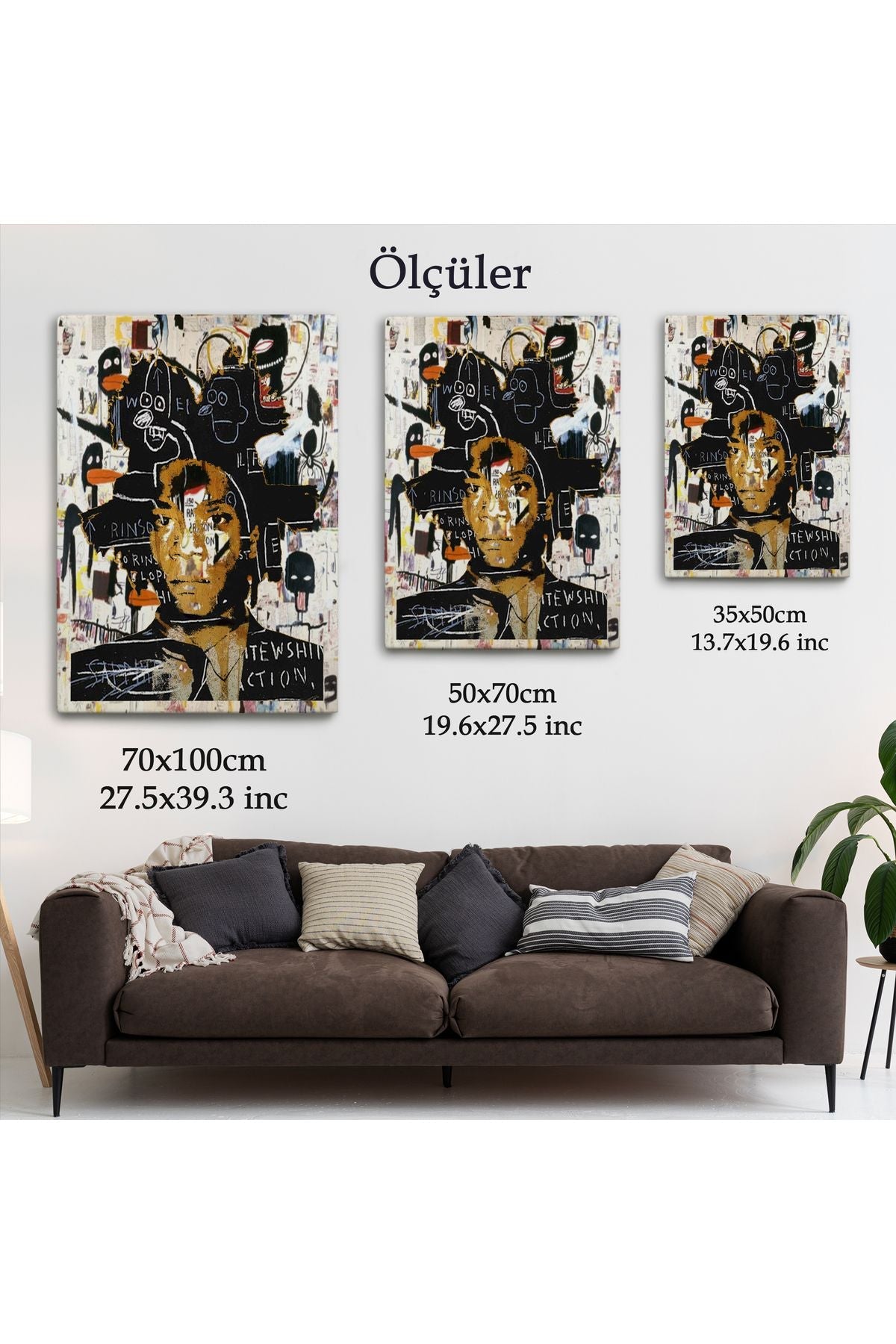 Jean Michel Basquiat'ın Kendi Portresi Kanvas Tablo-4968