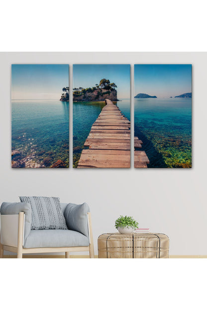 Zakinthos Adası Yunaniztan Dekoratif Kanvas Duvar Tablosu-3584