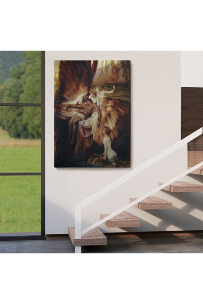 İkarus İçin Ağlayan Melekler Tablosu - Lament For Icarus-6499