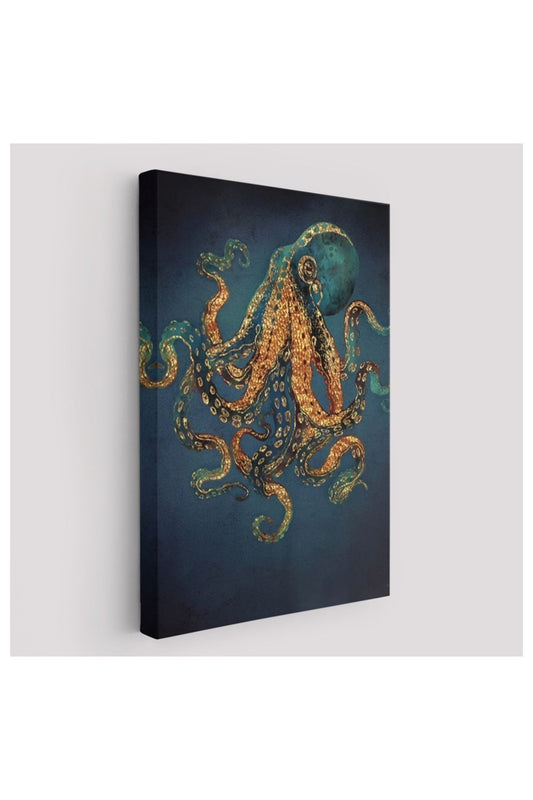 Kanvas, Duvar Tablosu, Dekoratif, Ahtapot Hayvan Posteri 5207 EGKNV