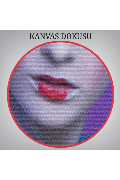 Mavi Kimonolu Geyşa Tablo-5977