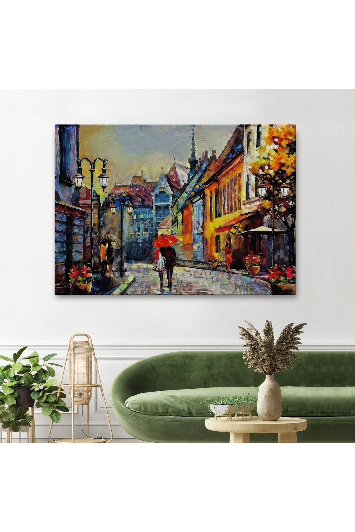 Kiev Ukrayna Sokak Manzarası Duvar Tablosu-1213