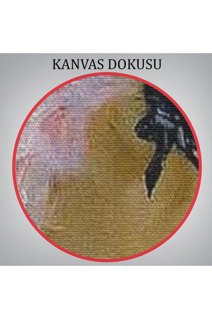 Makyaj Yapan Güzel Kadın Dekoratif Duvar Tablosu -6187