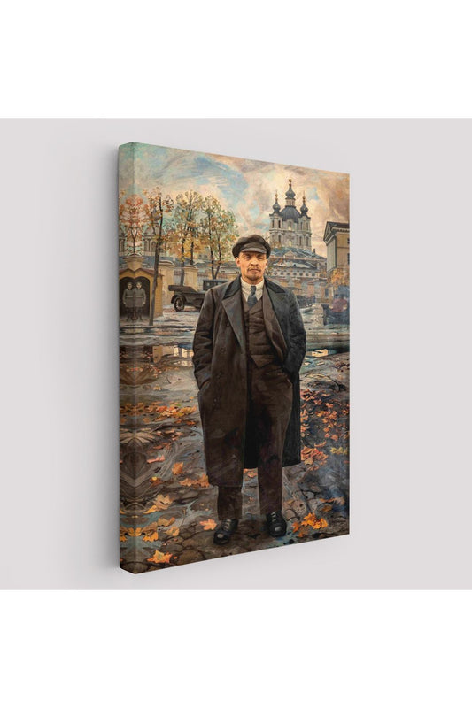 Vladimir Lenin  Sovyet Dönemi Rusya Dekoratif Duvar Tablosu-6194
