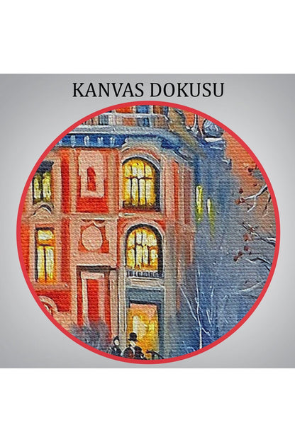 Kiev Ukranya Yağlıboya Görünüm Dekoratif Kanvas Tablo-3513