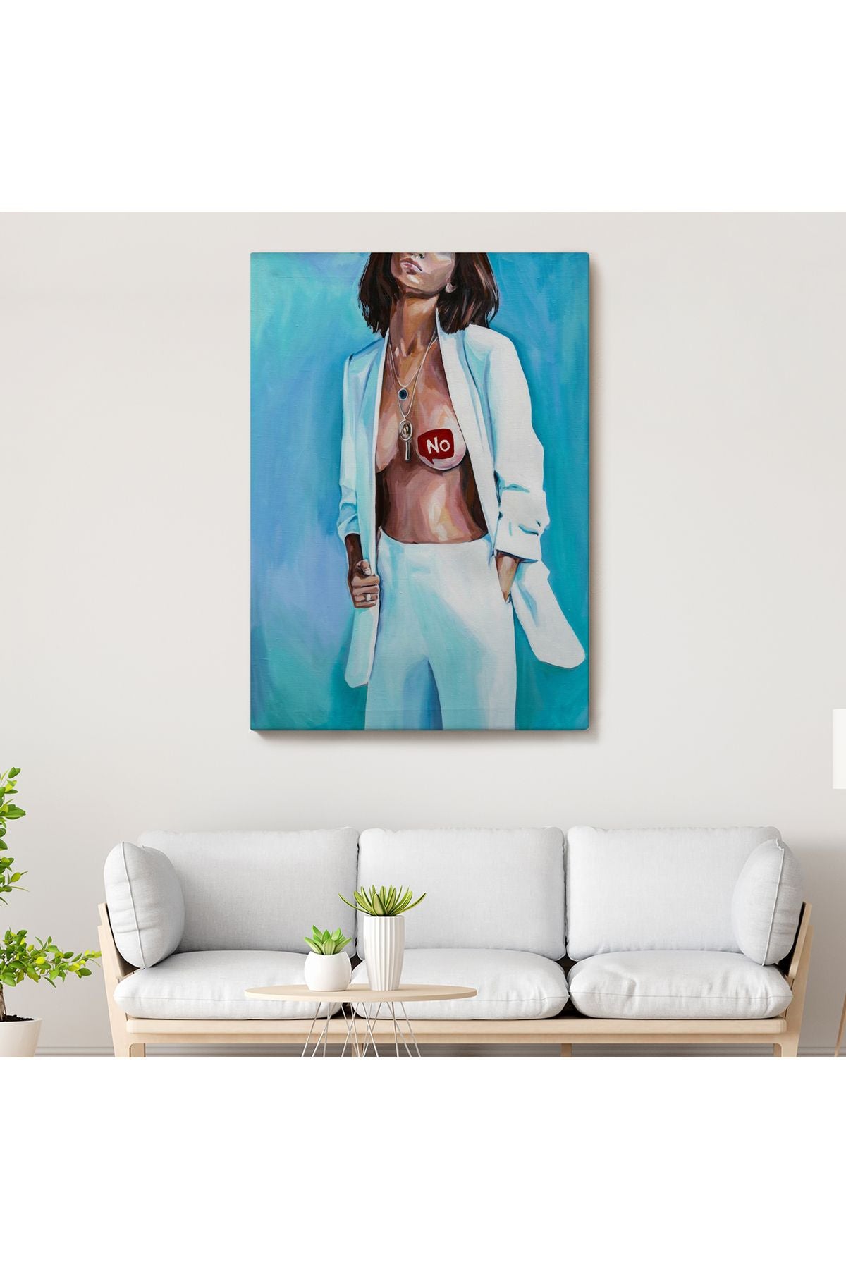 Feminist Kadın Kanvas Tablo-5118