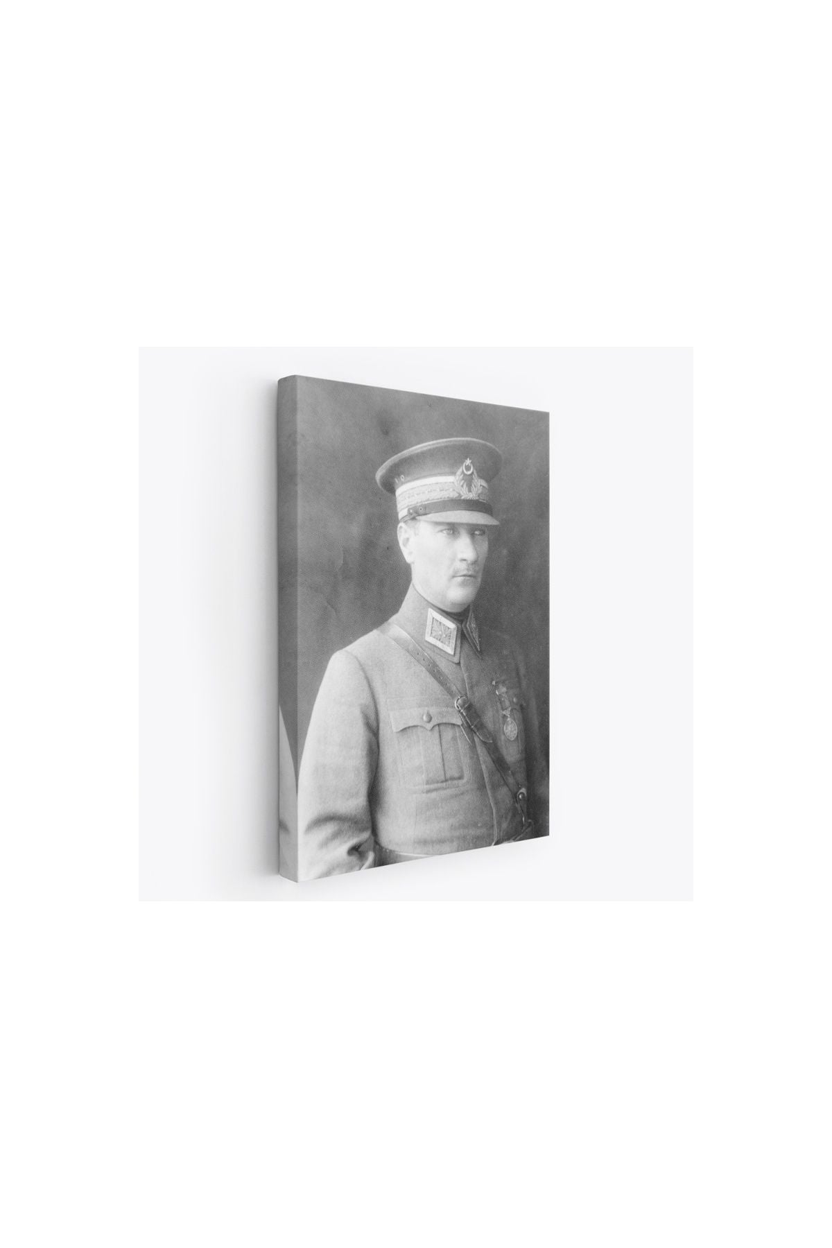 Atatürk Portre Tablosu Mustafa Kemal Atatürk Dikdörtgen Dekoratif Kanvas Tablo-cv-75