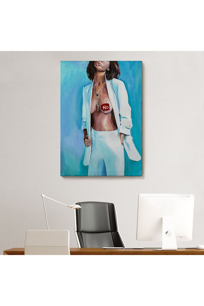 Feminist Kadın Kanvas Tablo-5118