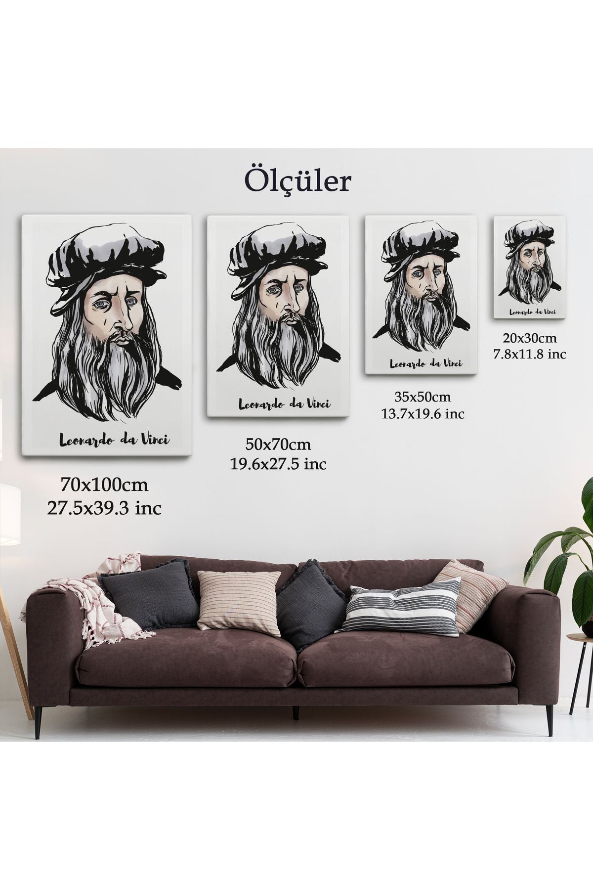 Leonardo da Vinci Dekoratif Kanvas Tablo-5918