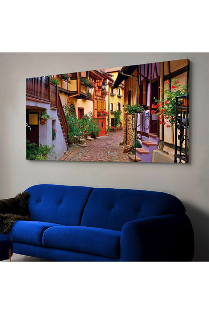 Kanvas Şehir Sokakları Tablosu