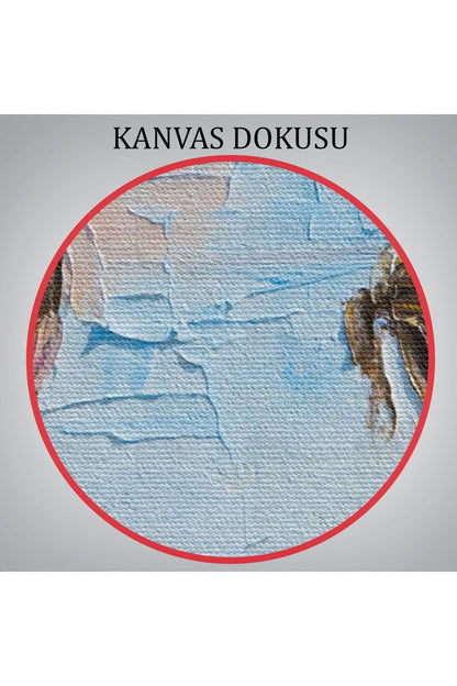 Göl Kenarında Oturan Çocuk ve Köpeği Duvar Tablo-5984