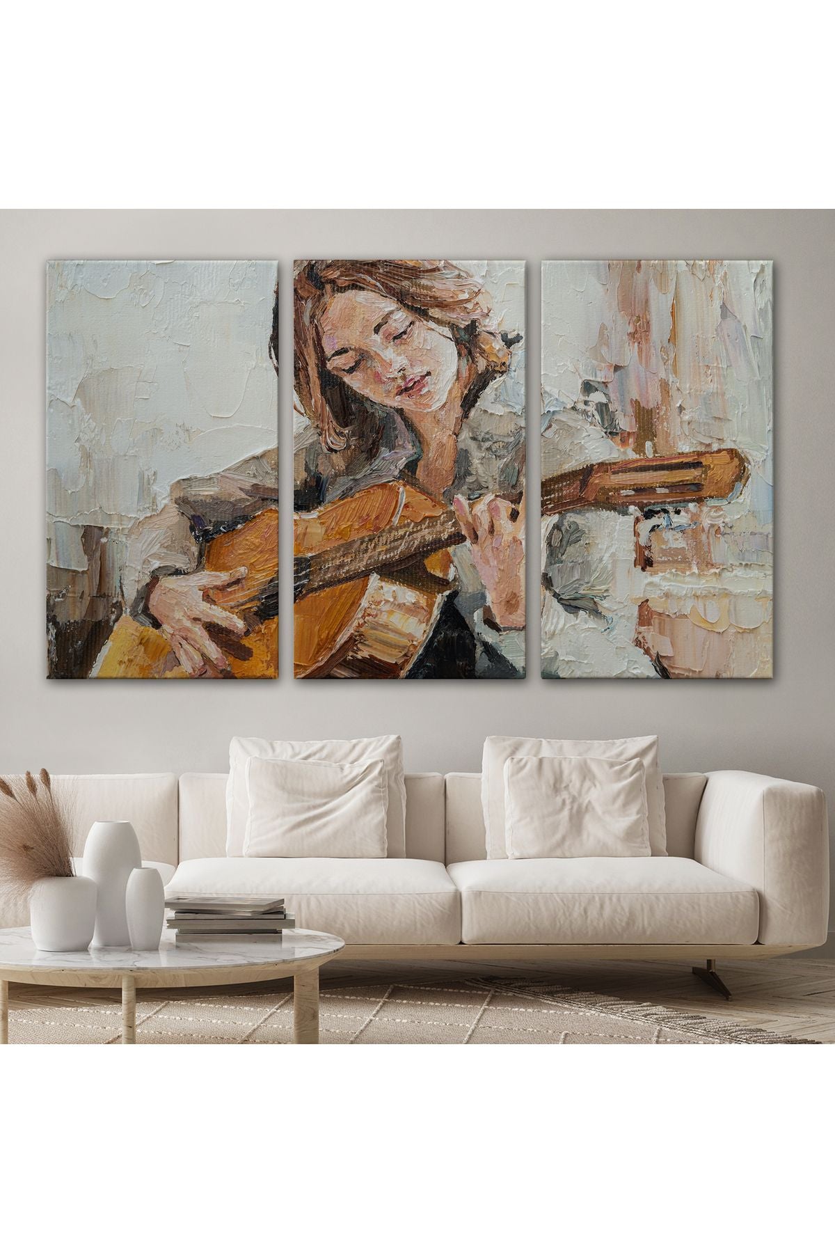Gitar Çalan Kız Duvar Tablosu-1241