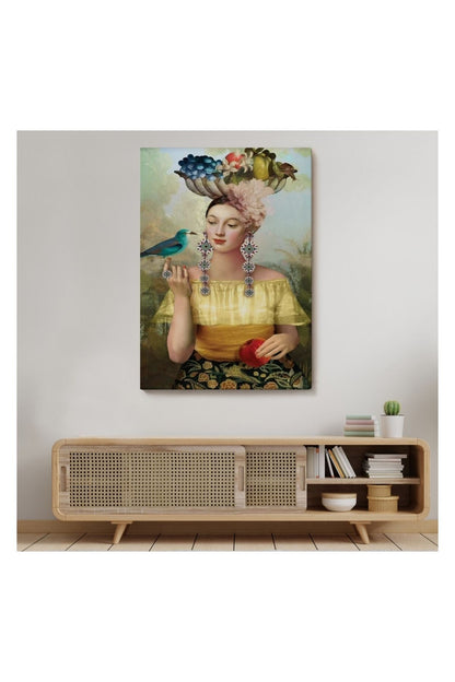 Kanvas Tablo, Duvar Dekoru, Nine of Pentacles Dokuz Tılsım 6401 BUNGKNV