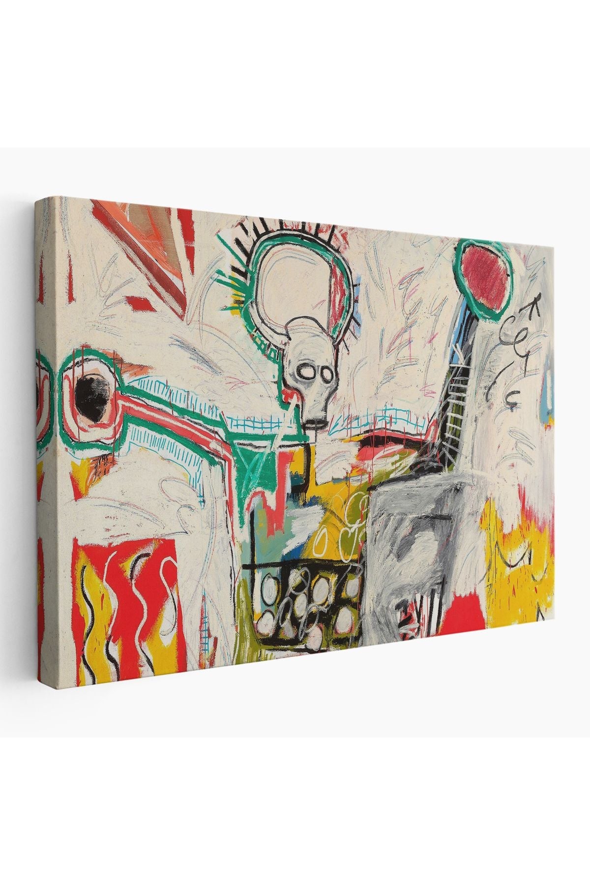 Jean Michel Basquiat'in Untitled 1982 Kanvas Tablo-5016