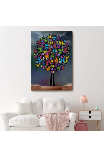 Kanvas Tablo, Duvar Dekoru, Kelebek Ağacı 6050 BUNGKNV