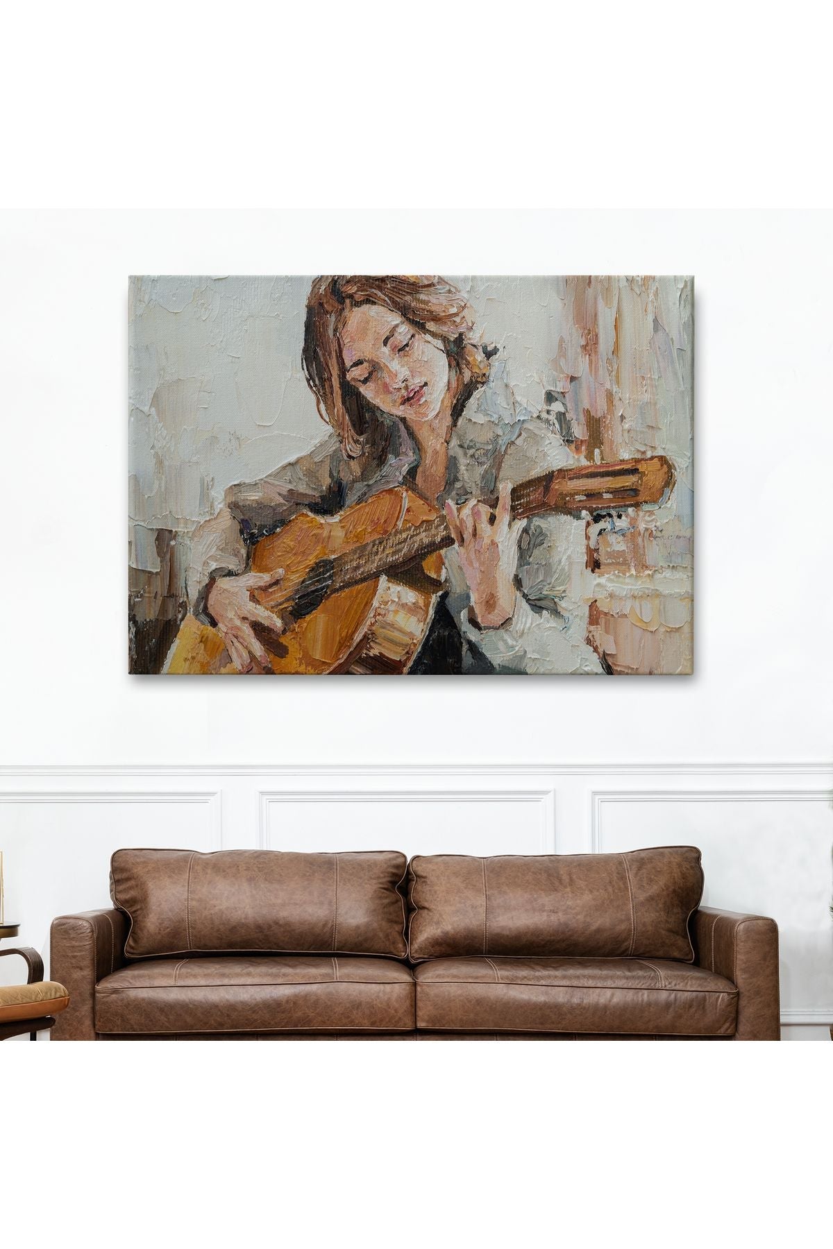 Gitar Çalan Kız Duvar Tablosu-1241