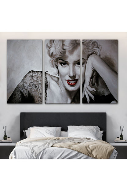 Dekoratif Duvar Tablosu-Marilyn Monroe ve Güzelliği Kanvas Tablo 6610