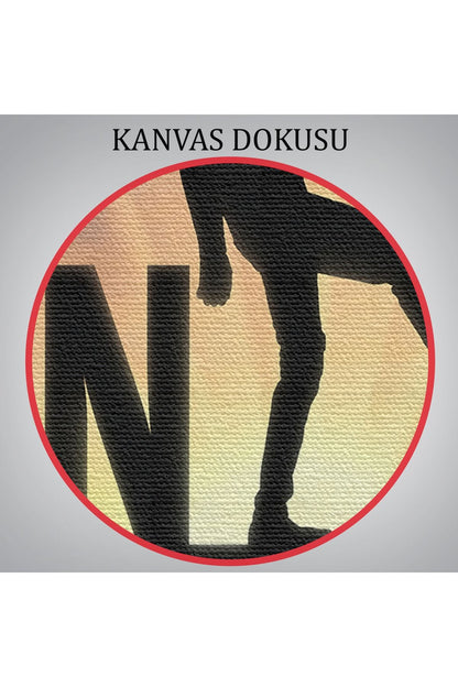 Yapamam, Ayakta Uçurum Kelimeyi Zorlar Kanvas Tablo, Ben Yapabilirim, Motivasyon-5409