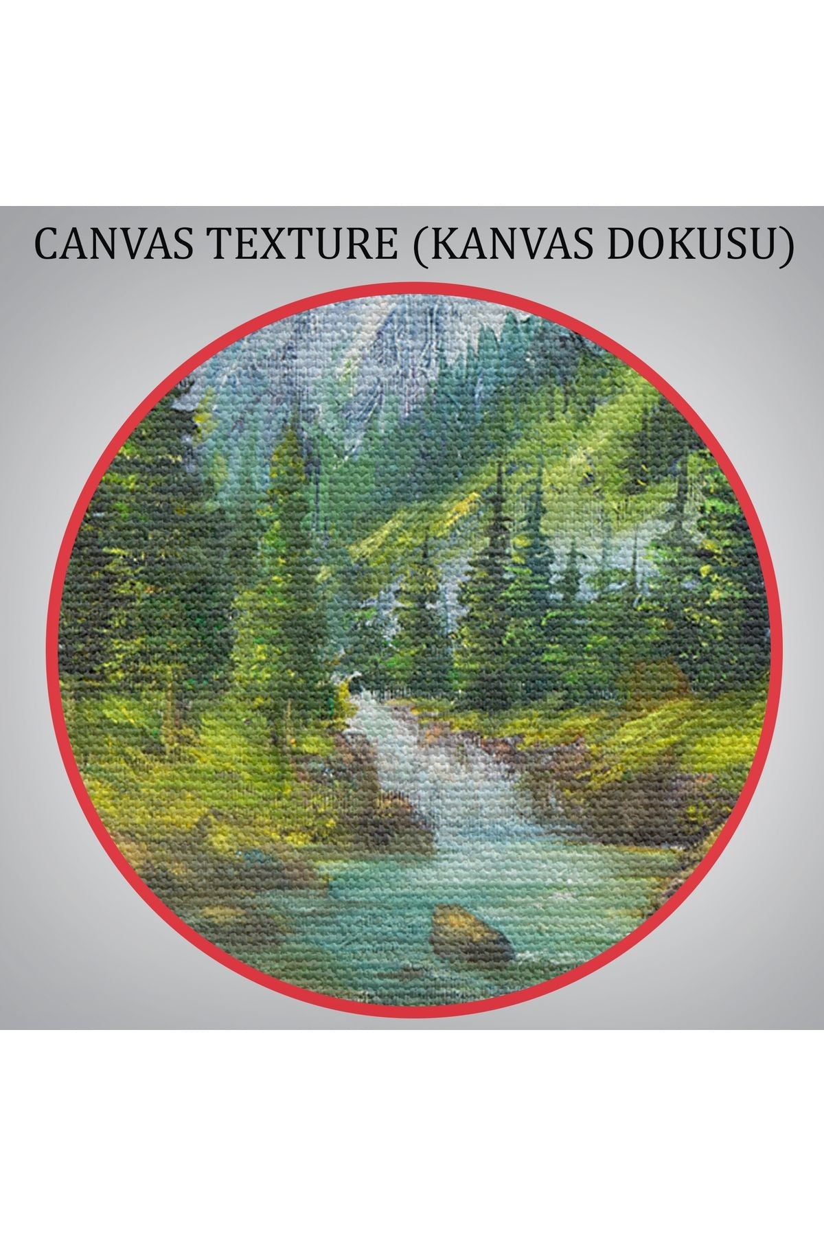 Karlı Dağlar ve İlk bahar Manzarası Duvar Tablosu-3527