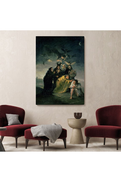 Madrid İspanya Lázaro Galdiano Müzesindeki Francisco Goya?'nın Büyü Tablosu-6252