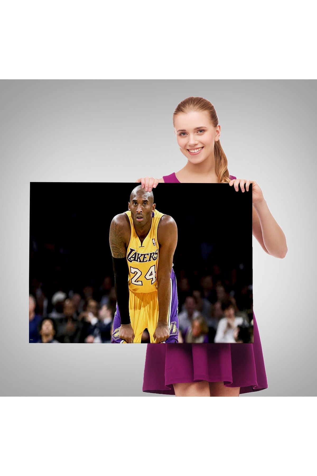 YB Kobe Bryant Los Angeles Lakers Kanvas Tablo / Black Mamba-5149