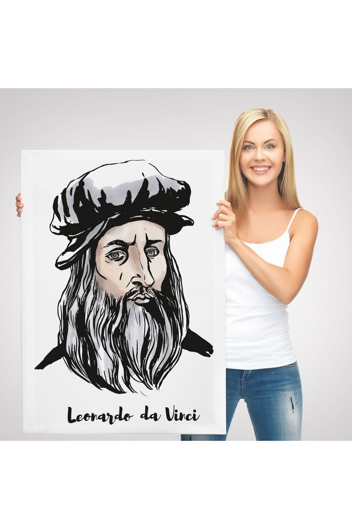 Leonardo da Vinci Dekoratif Kanvas Tablo-5918