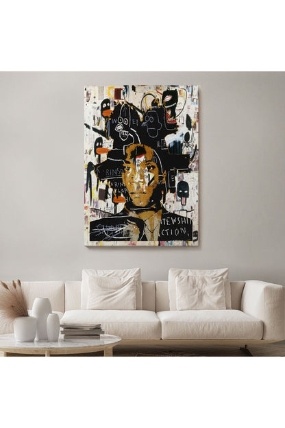 Jean Michel Basquiat'ın Kendi Portresi Kanvas Tablo-4968