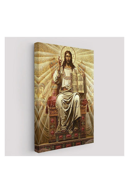 Kanvas Tablo, Duvar Dekoru, Hz İsa Long live Christ the King 6189 BUNGKNV