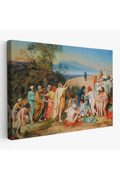 İsa'nın İnsanlara Görünüşü Tablosu - Aleksander Ivanov - The Apparition of Christ to the People-6539