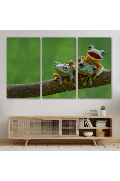 Küçük Kurbağalar Dekoratif Kanvas Tablo 1179