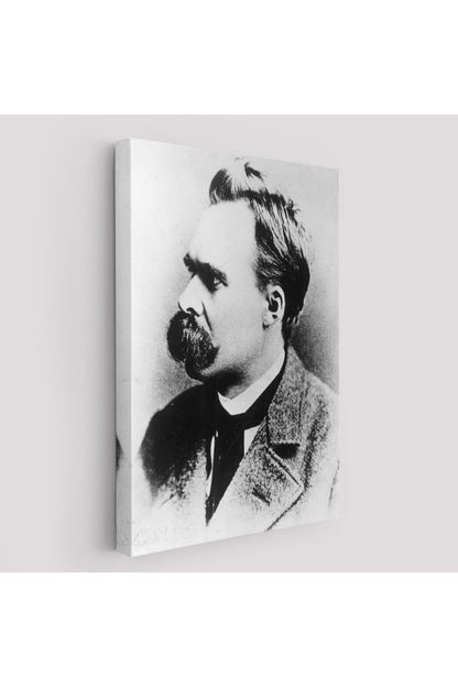 Friedrich Nietzsche Siyah Beyaz Dekoratif Kanvas Tablo-5963