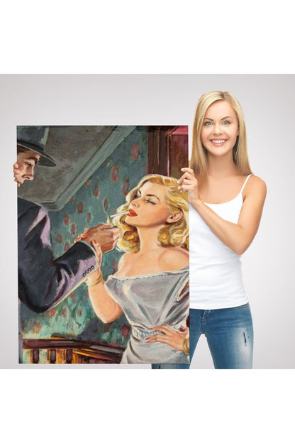 Luther Gordon tarafından yazılan "Özgür ve Kolay" Kanvas Tablosu-5255