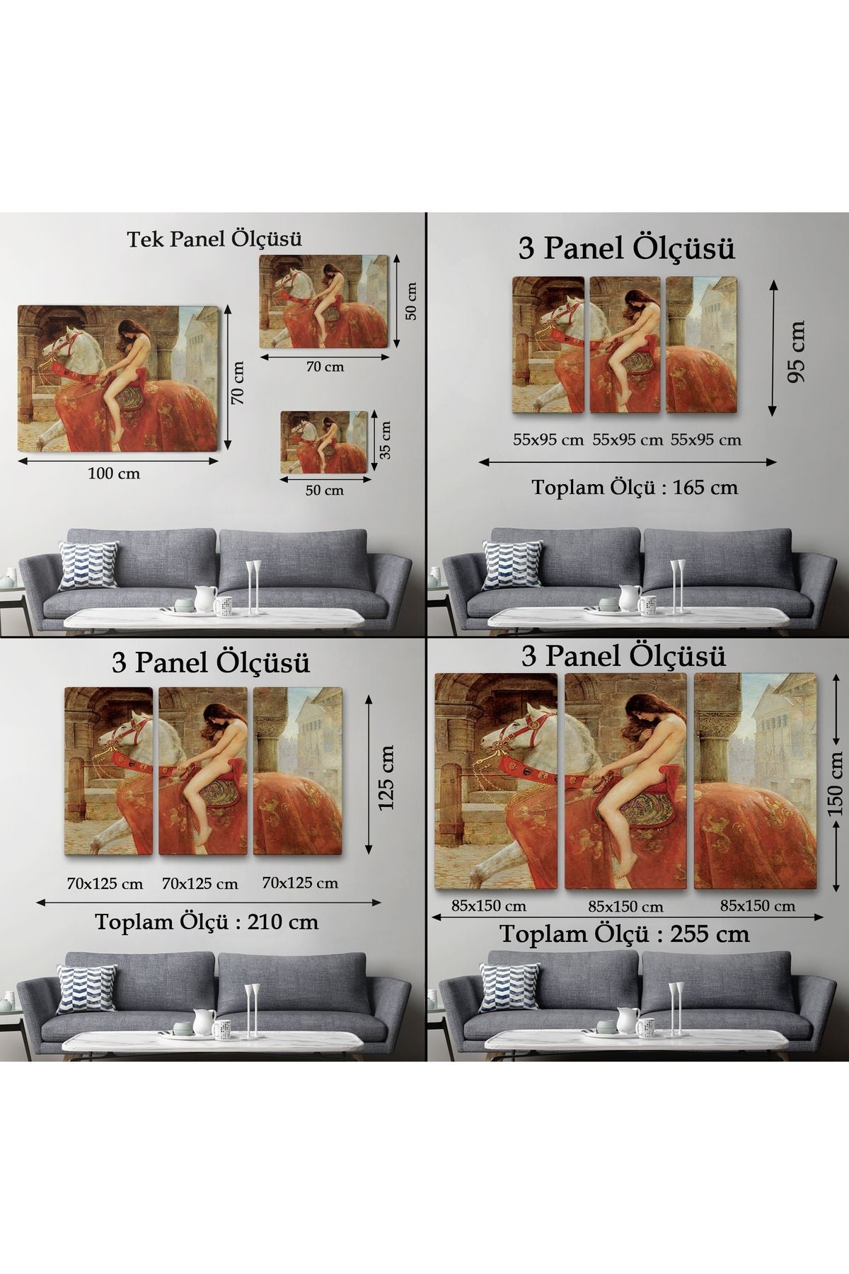 Lady Godiva'in John Collier Duvar Tablosu-6647