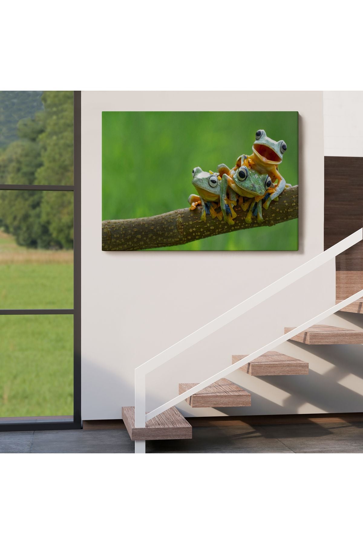 Küçük Kurbağalar Dekoratif Kanvas Tablo 1179