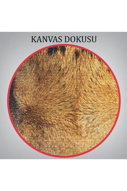 Leopar Dekoratif Kanvas Tablo-5811
