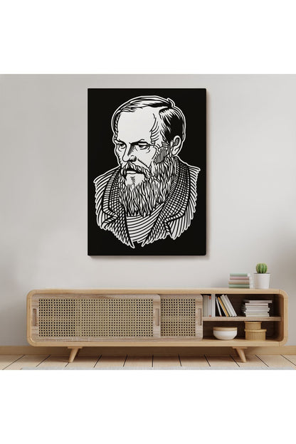 Fyodor Mihayloviç Dostoyevski Dekoratif Kanvas Tablo-5913