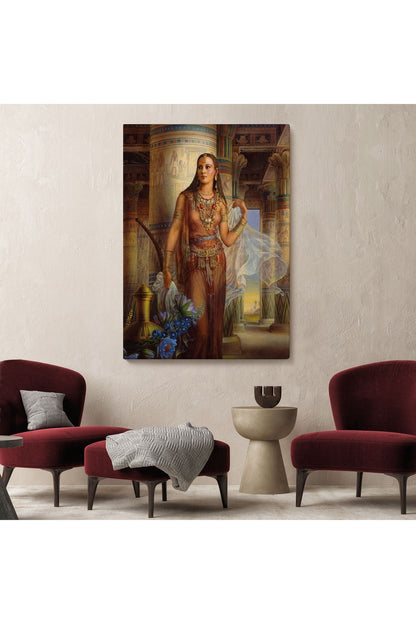 Kinuko Yamabe Craft Mısırlı Kadın Çalışması Kanvas Tablo-6047