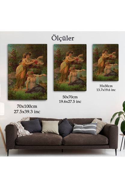 Çiçek Taoplayan Kadınlar Tablosu-6483