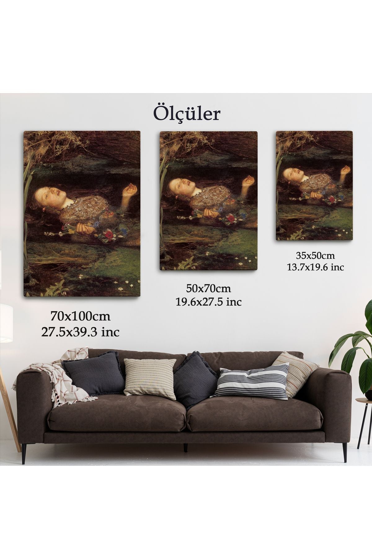 Tshp seri001 Shakespeare'in Ophelia'sı Hamlet Dekoratif Duvar Tablosu-6319