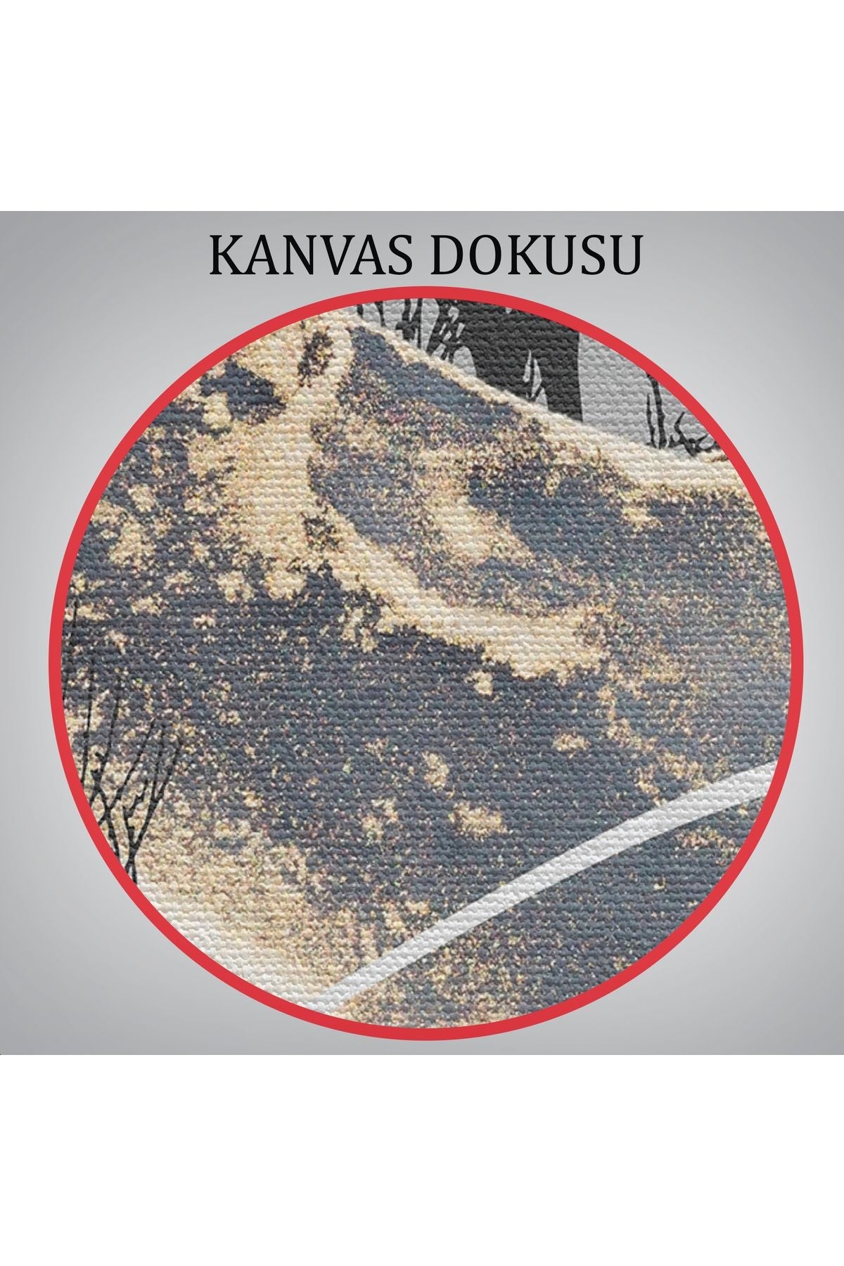 Geometrik Formda Soyut Desenler Dekoratif Kanvas Tablo-5181