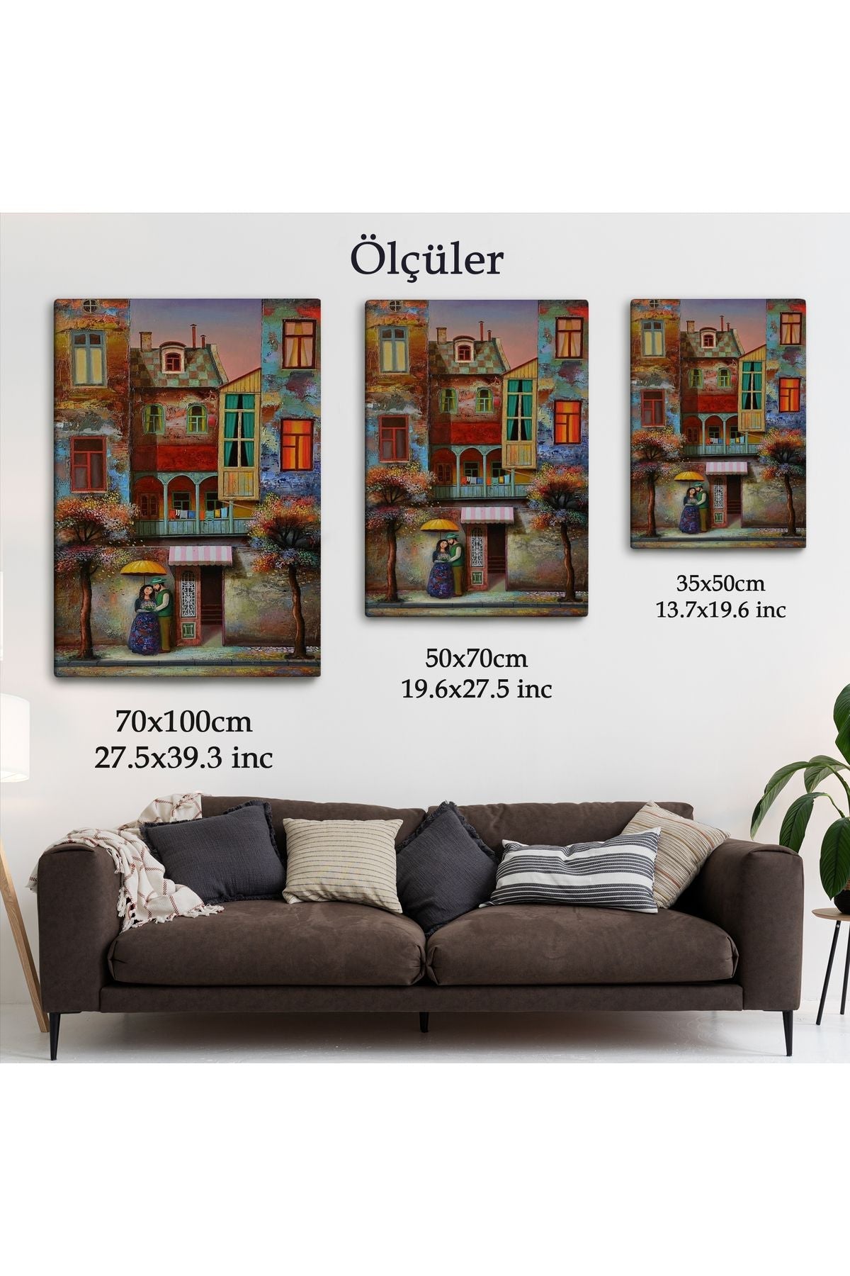 Aşık Çift Kanvas Duvar Tablosu-6046
