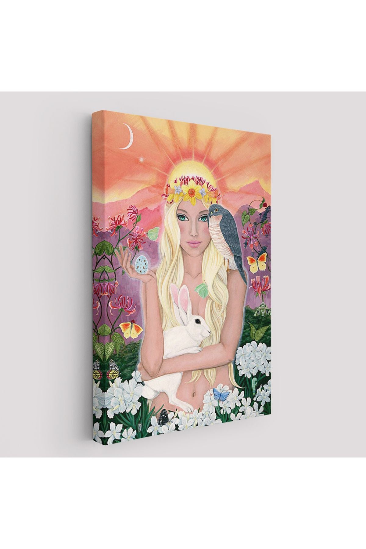 Güneş Saçan Güzel Kadın Tablosu-6403