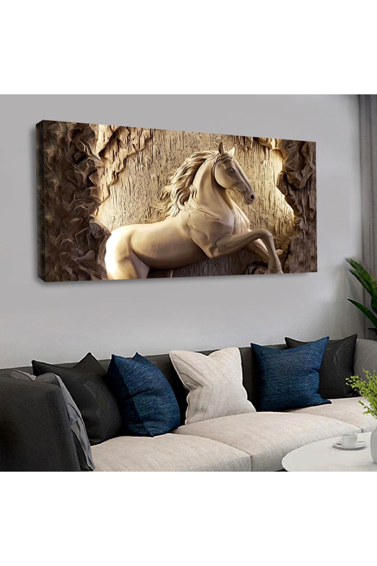 Kanvas Yontma At Tablo