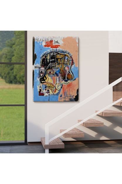 Jean Michel Basquiat,İsimsiz Kafatası 1981 Sergi Tablosu-4978